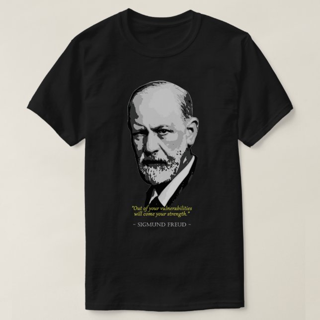 T-shirt Citation de Sigmund Freud (Design devant)