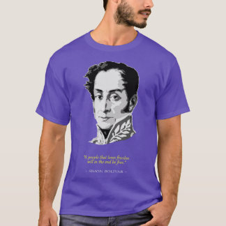 T-shirt Citation de Simon Bolivar
