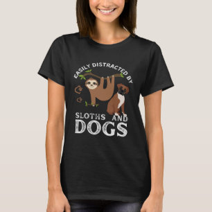 T-shirt Citation De Sloth Facilement Distrait Par Les Fent
