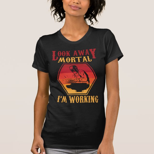 T-shirt Citation de soudure héréditaire Humour employé de  (Devant)