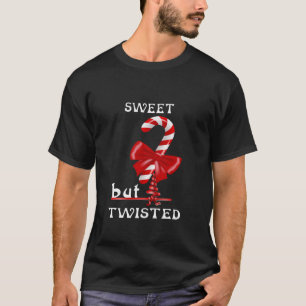 T-shirt Citation de Sucre de canne drôle de Noël doux mais