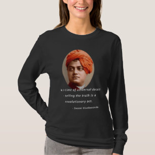 T-shirt Citation de Swami Vivekananda sur la vérité à prop