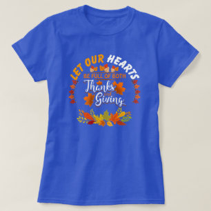 T-shirt Citation de Thanksgiving : Que nos coeurs soient r