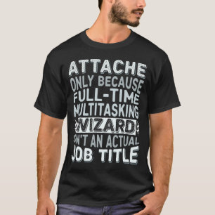 T-shirt Citation de titre de poste de magicien - Drôle Att