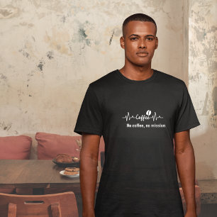 T-shirt Citation de travail amusante sur le café Pas de ca