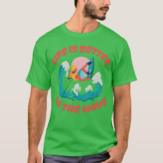 T-shirt Citation de wakeboarding Un gars faisant du wakebo