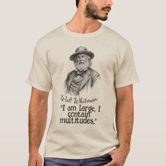 T-shirt citation de Walt Whitman