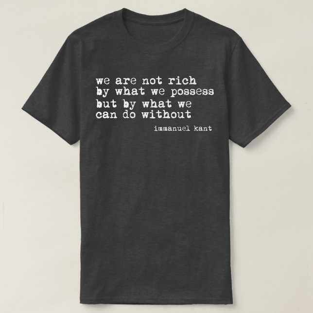 T-shirt Citation d'Emmanuel Kant (Design devant)