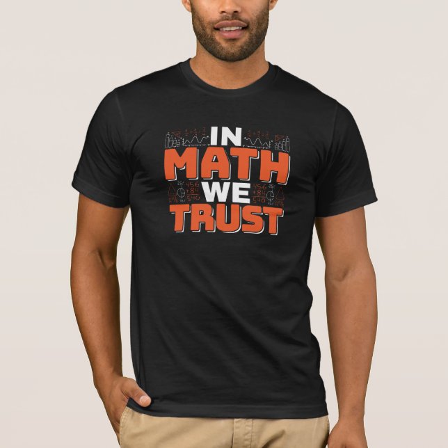 T-shirt Citation d'enseignant en mathématiques - En mathém (Devant)
