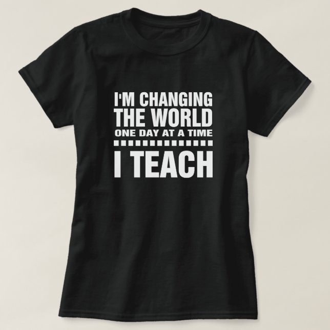 T-shirt Citation d'enseignement | Art typographique (Design devant)