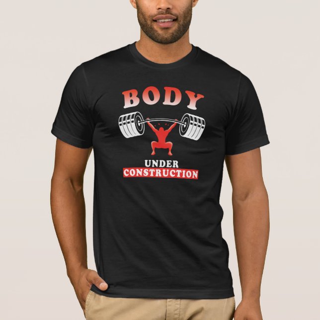 T-shirt Citation d'entraînement de la musculation (Devant)