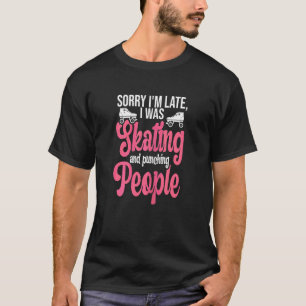 T-shirt Citation Derby À Rouleau Pour Une Fille Derby À Ro