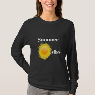 T-shirt Citation des Vibes d'été de Chemise Du2019été