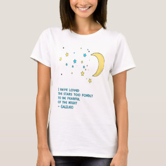 T-shirt Citation d'étoiles de Galilée