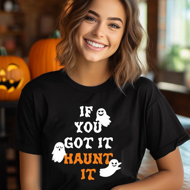 T-shirt Citation d'Halloween Fantôme mignon (Créateur téléchargé)