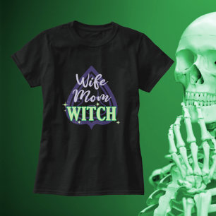 T-shirt Citation d'Halloween violet-violet marrante de la