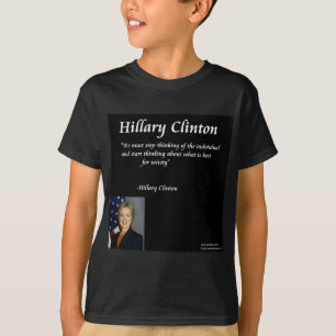 T-shirt Citation d'Hillary Clinton sur les "individus"