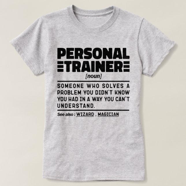 T-shirt Citation d'Humour d'entraîneur certifié Noun (Design devant)