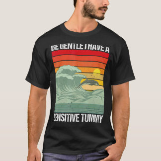 T-shirt Citation Dit Retro Be Gentle J'Ai Un Tu Sensitif