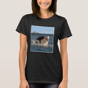 T-shirt Citation drôle d'art et d'amour de chat Chat morda