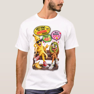 T-shirt Citation drôle de banane et de kiwi flirtant Funny
