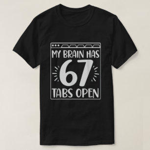 T-shirt Citation drôle de cerveau chaotique humour de conf