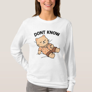 T-shirt Citation drôle de chat - Ne pas connaître l'humeur