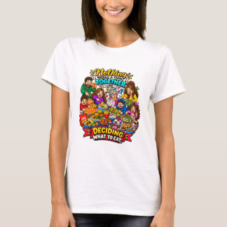 T-shirt Citation drôle de famille qui choisit de la nourri
