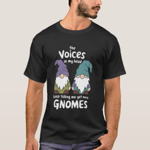 T-shirt Citation drôle de gnomes Les voix dans ma tête Jar
