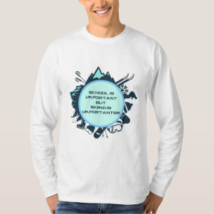 T-shirt Citation drôle de ski