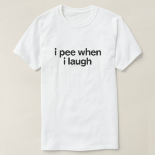 T-shirt Citation drôle de surpartage "Je fais pipi quand j