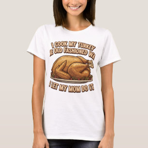 T-shirt Citation Drôle De Thanksgiving Je Cuis Ma Turquie