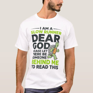 T-shirt Citation drôle de tortue coureuse lente Gravure vi