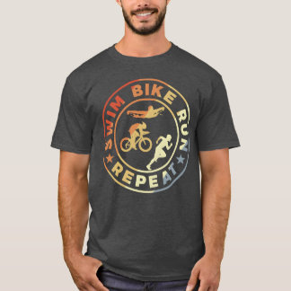 T-shirt Citation drôle de triathlète famille