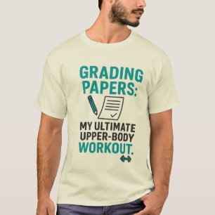 T-shirt Citation drôle d'enseignant – Corriger des copies