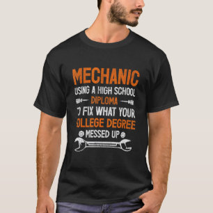 T-shirt Citation drôle d'ingénieur en mécanique pour homme