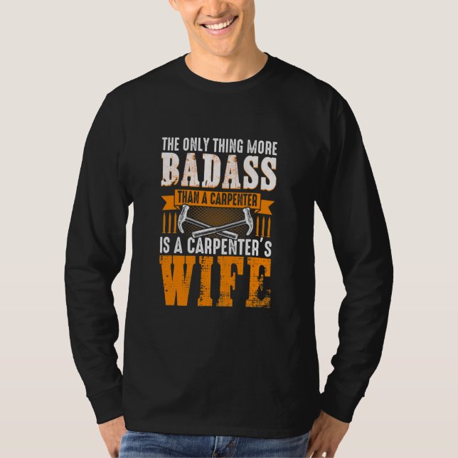 T-shirt Citation Drôle D'Une Femme Carpentier  (Devant)