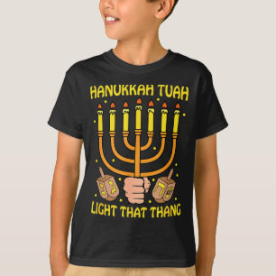 T-shirt Citation drôle Hanukkah Tuah Allume ça Design