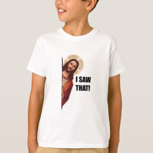 T-shirt Citation drôle Jésus Meme J'ai vu ça chrétien