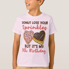 T-shirt Citation drôle pour un thème de donuts pour un 5èm