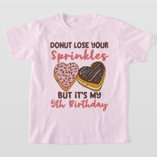 T-shirt Citation drôle pour un thème de donuts pour un 5èm