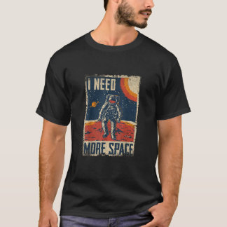 T-shirt Citation drôle Space Man Astronaut Retro J'ai beso