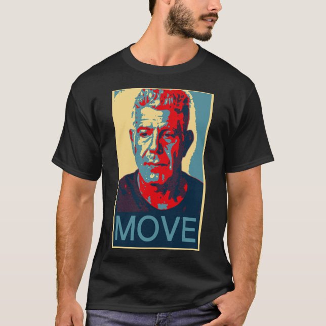 T-shirt Citation du célèbre chef Anthony Bourdain    (Devant)