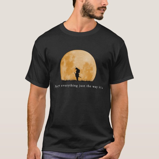 T-shirt Citation du guerrier Vagabond Musashi (Devant)