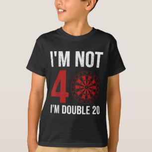 T-shirt Citation Du Joueur Mens Dart Pour 40E Anniversaire