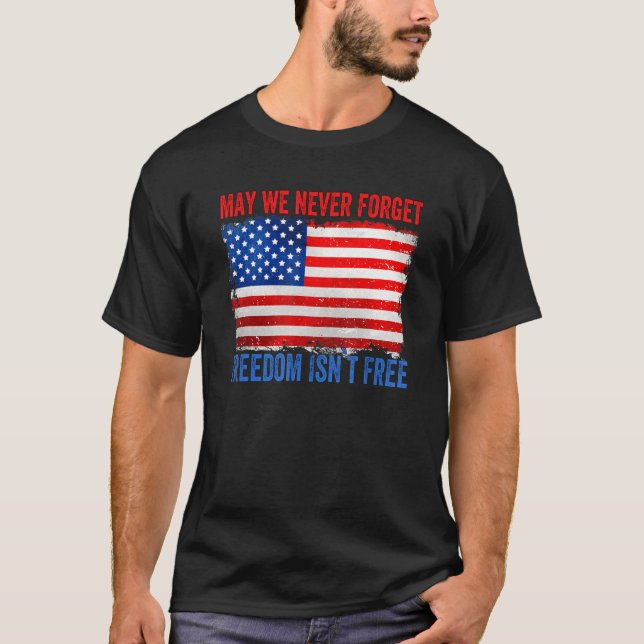 T-shirt Citation du Jour du Souvenir Que nous n'oubliions  (Devant)