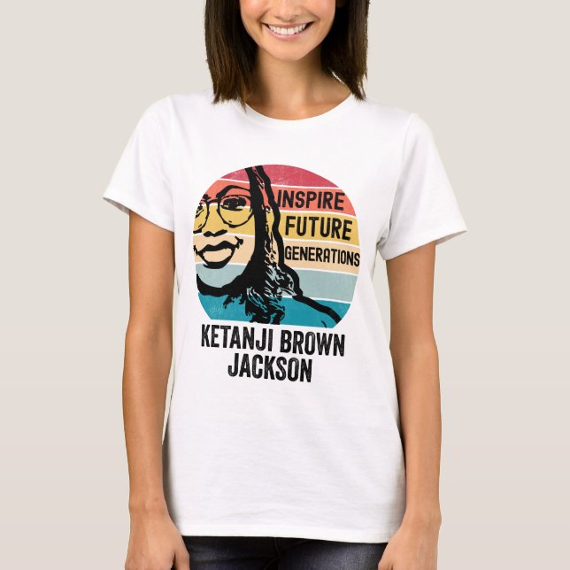 T-shirt Citation du juge de la Cour suprême Ketanji Brown  (Devant)