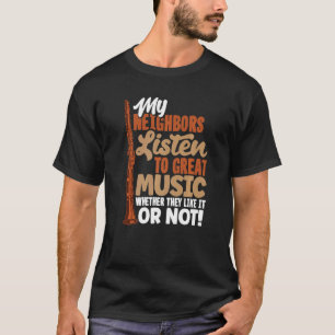 T-shirt Citation du lecteur Clarinet Clarinetist de basse