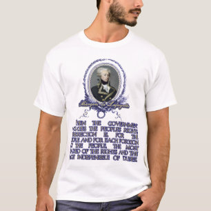 T-shirt Citation du marquis De Lafayette sur