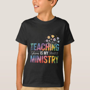 T-shirt Citation du ministère des enseignants chrétiens -